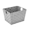 Simplify Storage Bin, Plastic, HGrey, 10 in H, 12 in W, 10 in L 26242-HGREY-SLVR - alternate 1
